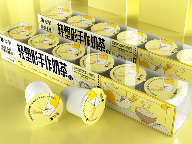 線(xiàn)上奶茶包裝設(shè)計(jì)，奶茶包裝設(shè)計(jì)