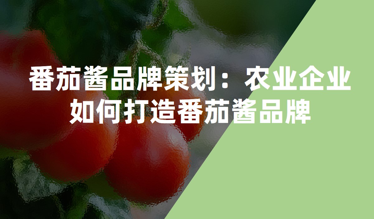 番茄醬品牌策劃:農業企業如何打造番茄醬品牌